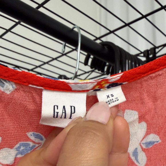 Gap Women's Floral Wrap Spring Dress size XS - Picture 2 of 7